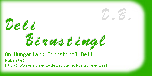 deli birnstingl business card